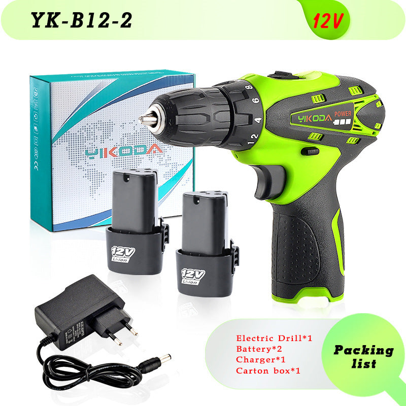 High-Power Cordless Lithium Electric Drill Driver