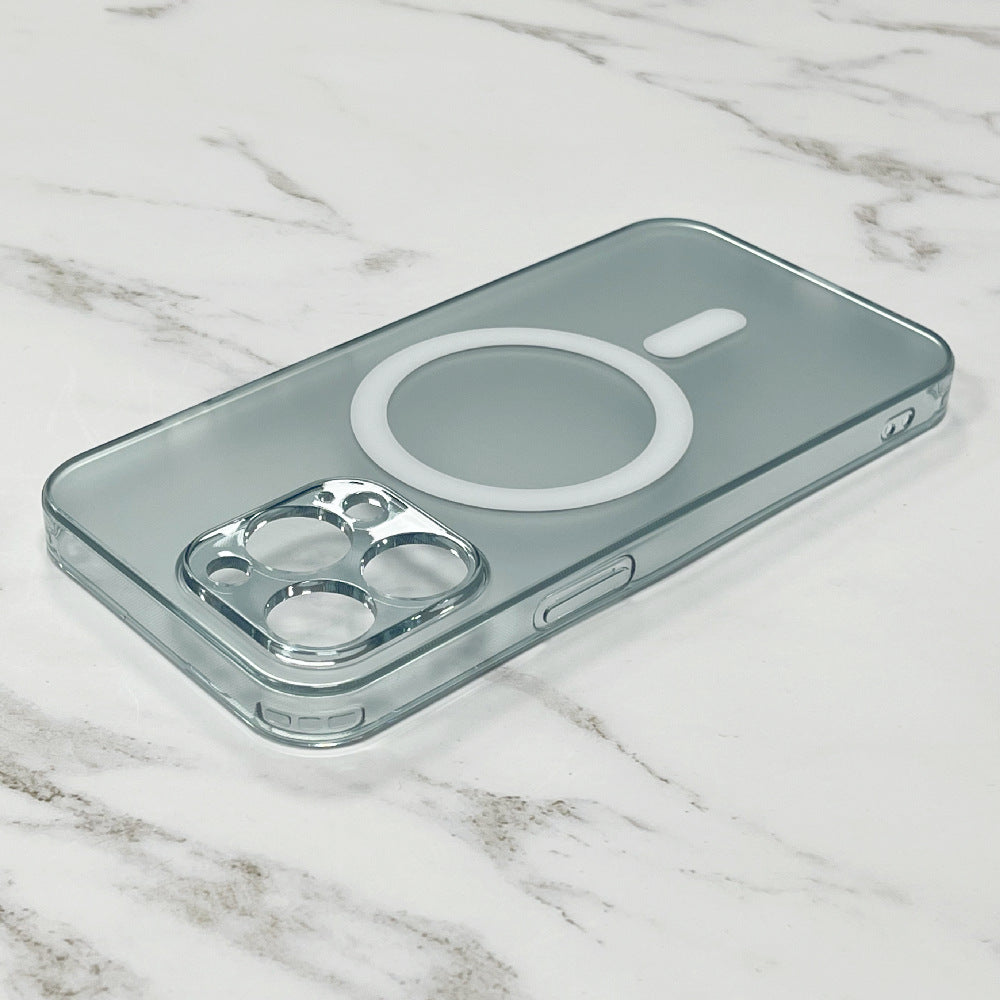 Transparent Glass MagSafe Phone Case