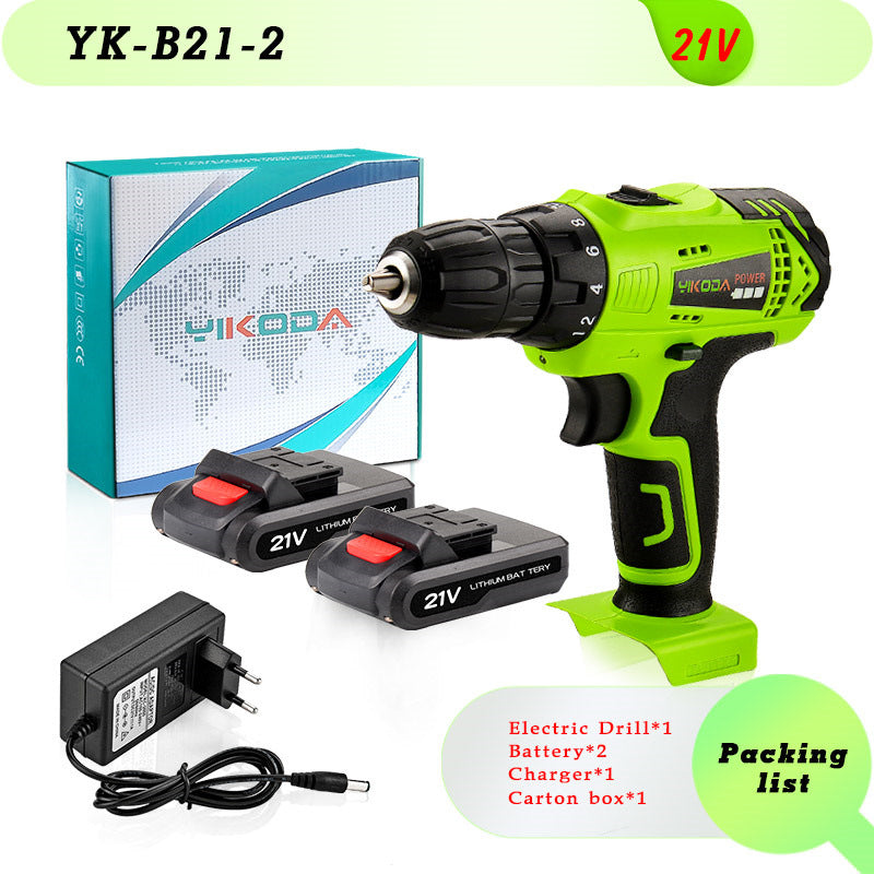 High-Power Cordless Lithium Electric Drill Driver