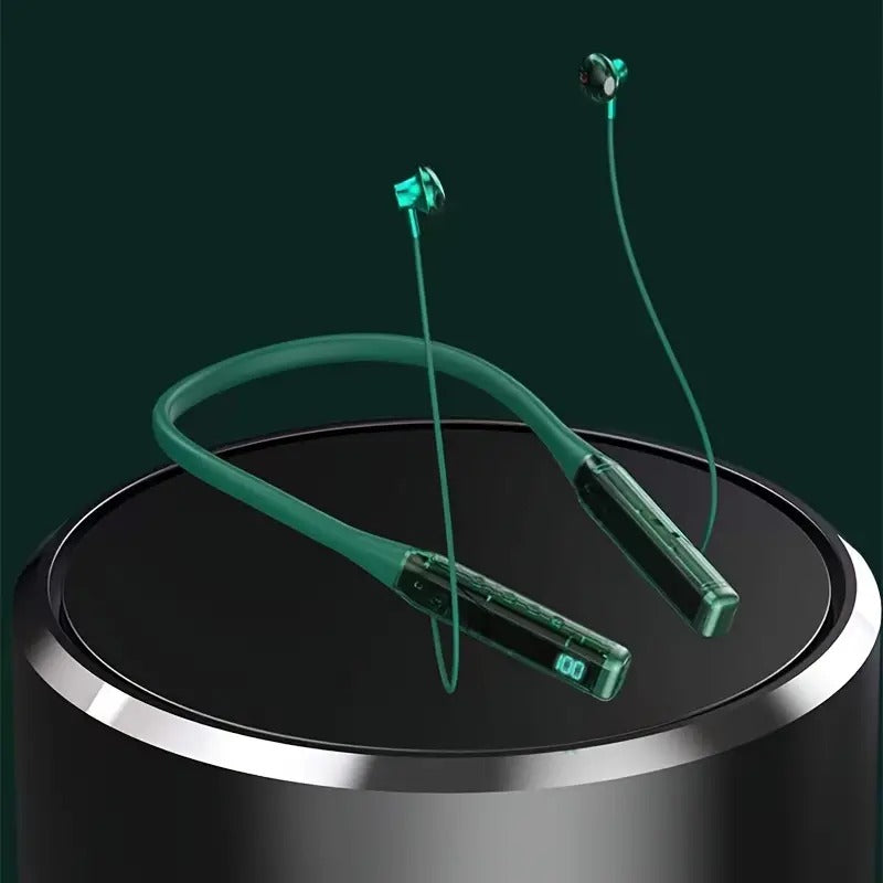 Wireless Sports Headphones with LED Digital Display