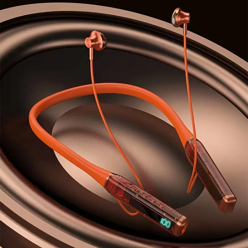 Wireless Sports Headphones with LED Digital Display