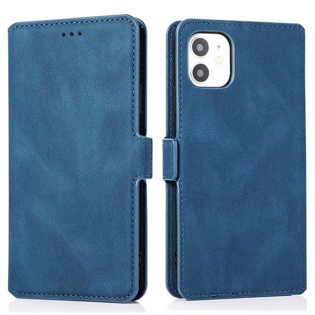 Retro Leather Flip Phone Case for Apple Devices