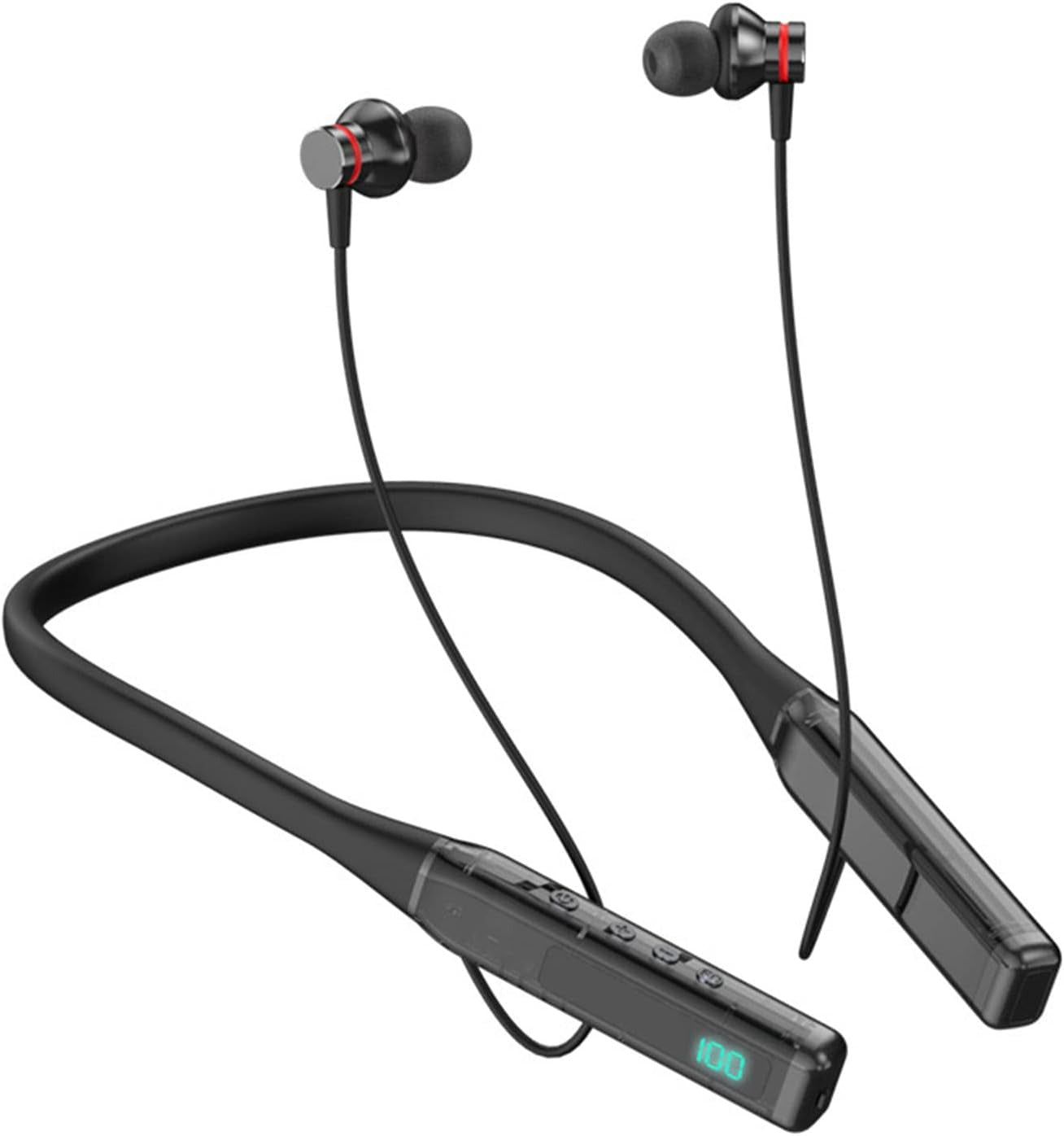 Wireless Sports Headphones with LED Digital Display