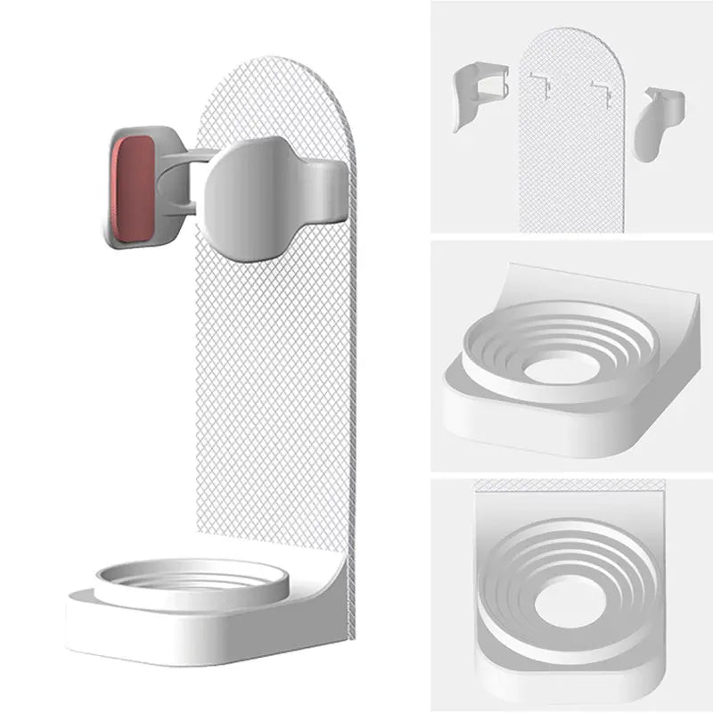 Adjustable Wall-Mounted Electric Toothbrush Holder Rack