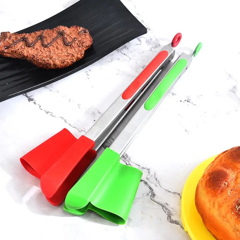 Multifunctional 2-in-1 Silicone Spatula and Tongs