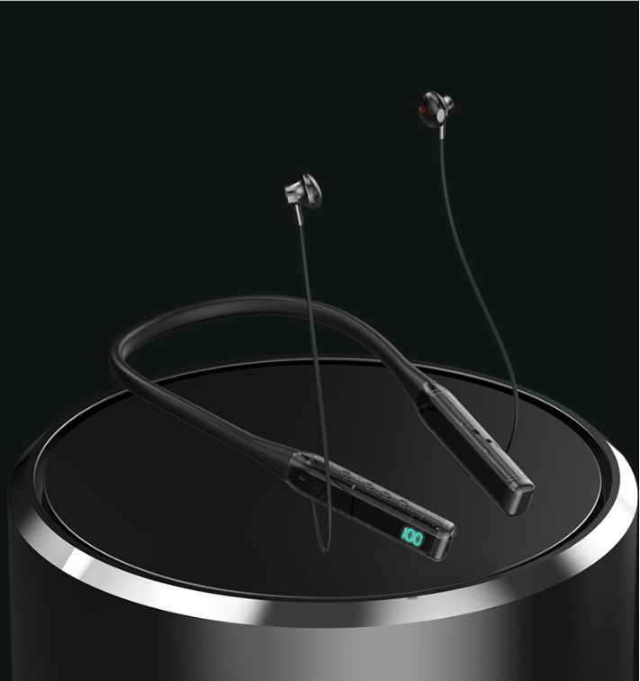 Wireless Sports Headphones with LED Digital Display