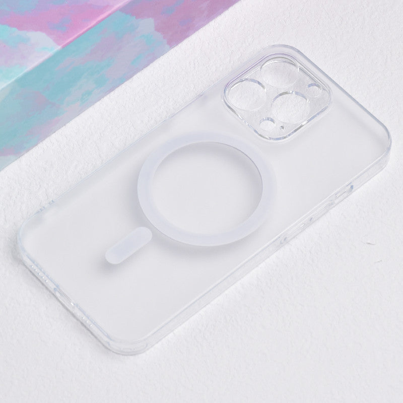 Transparent Glass MagSafe Phone Case