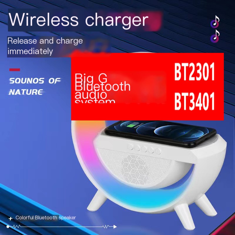 BT-3401 Bluetooth Speaker with Colorful Atmosphere Light