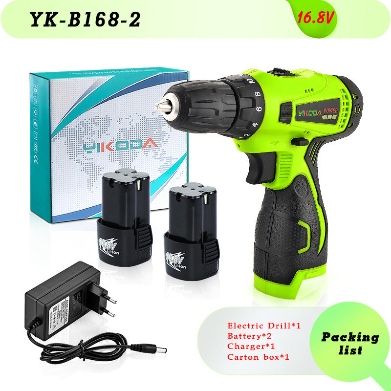 High-Power Cordless Lithium Electric Drill Driver