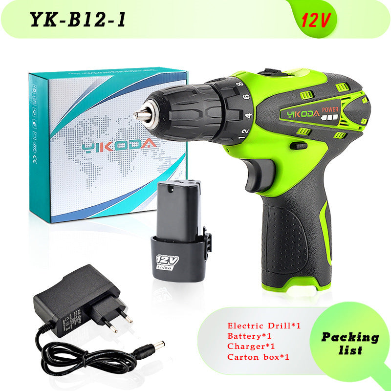 High-Power Cordless Lithium Electric Drill Driver