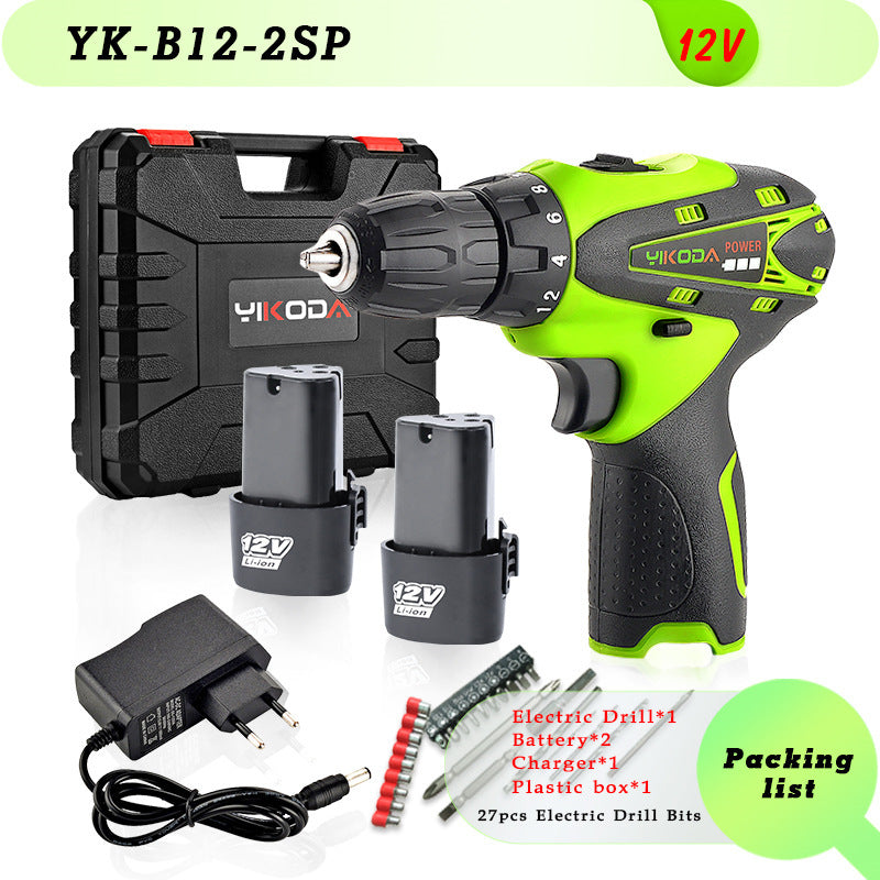 High-Power Cordless Lithium Electric Drill Driver