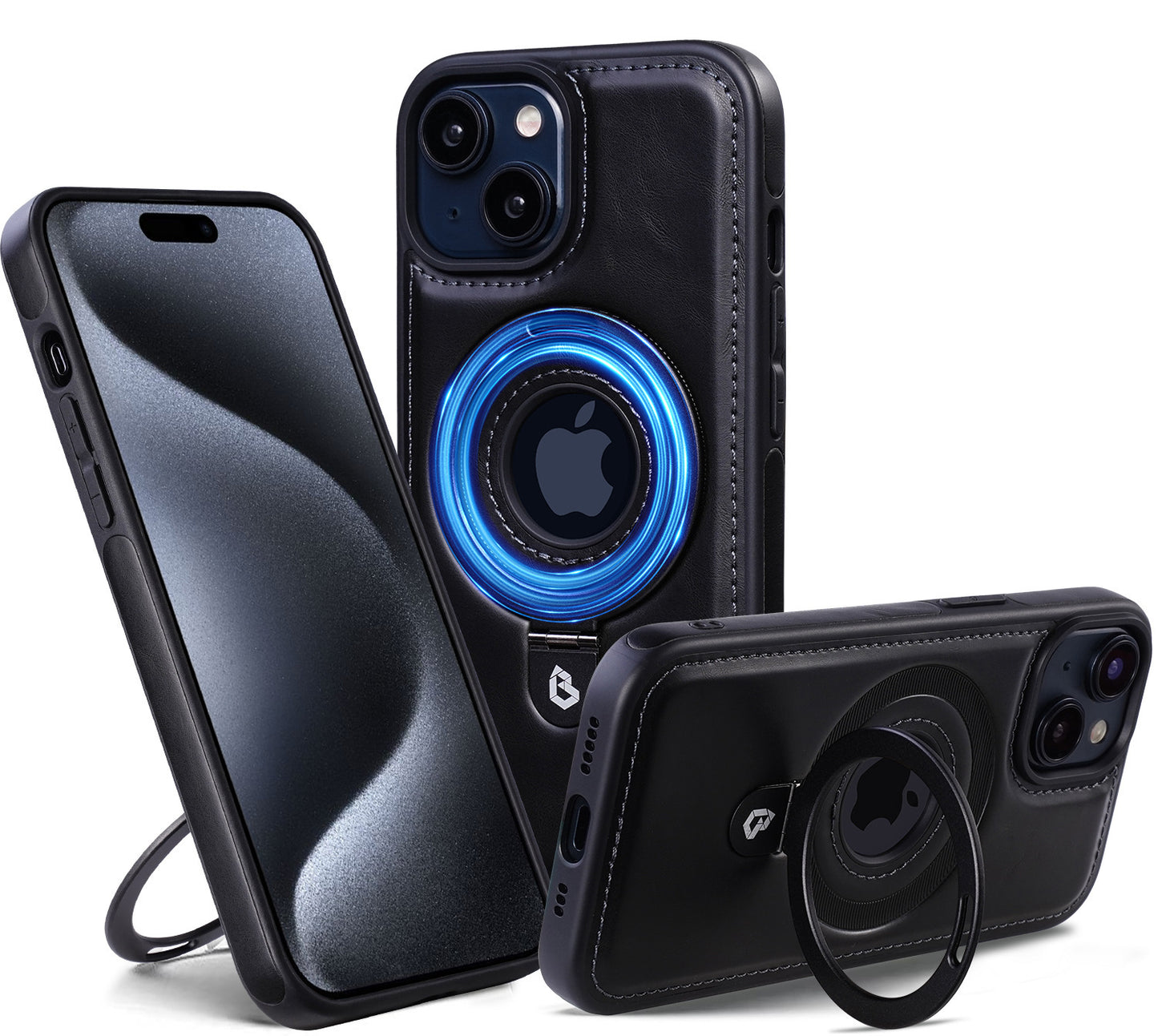 Leather Magnetic Phone Case for iPhone 12-15 Series