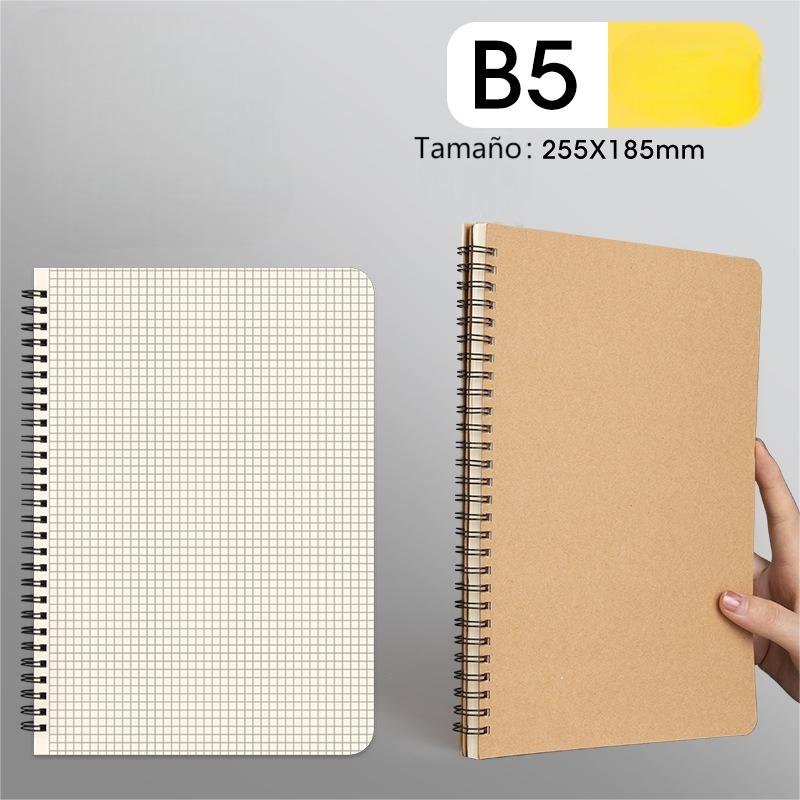 Coil Black Card Notebook A5/B5 for Business & Students
