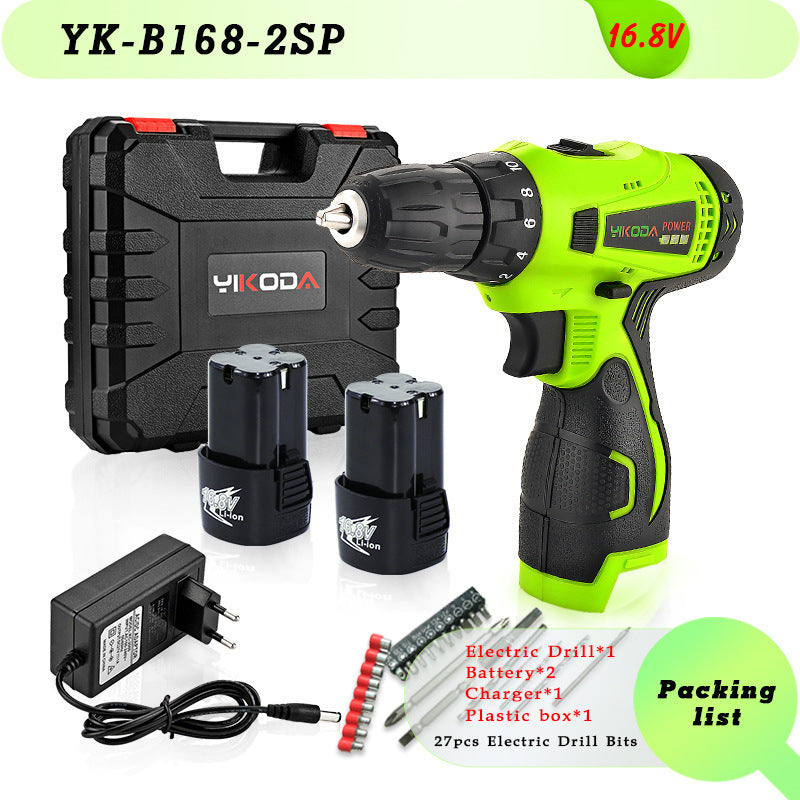 High-Power Cordless Lithium Electric Drill Driver