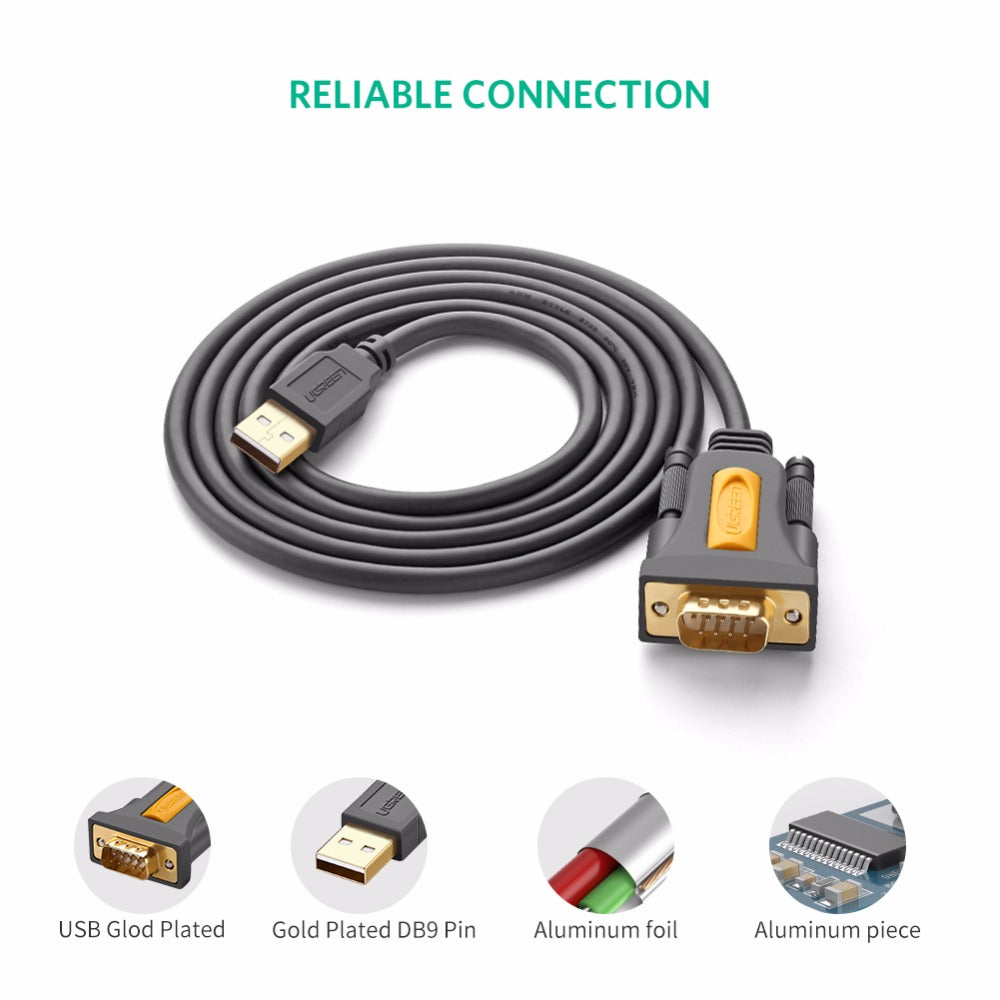 USB to RS232 Adapter Cable with DB9 Connector