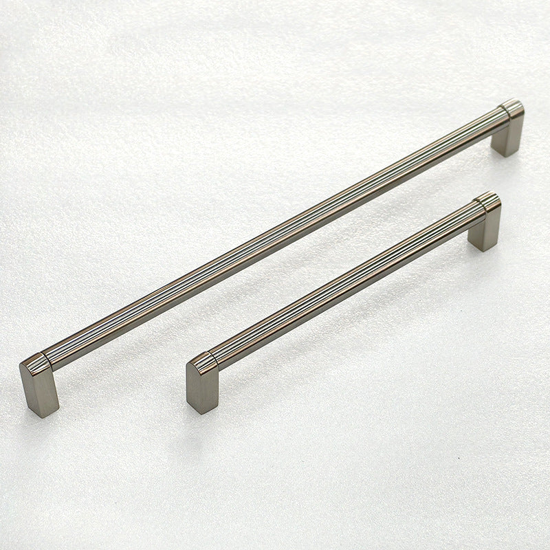 Zinc Alloy Cabinet Handle with Knurling (Multiple Sizes)