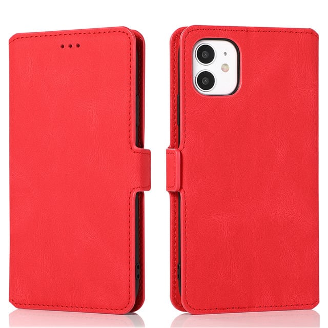 Retro Leather Flip Phone Case for Apple Devices