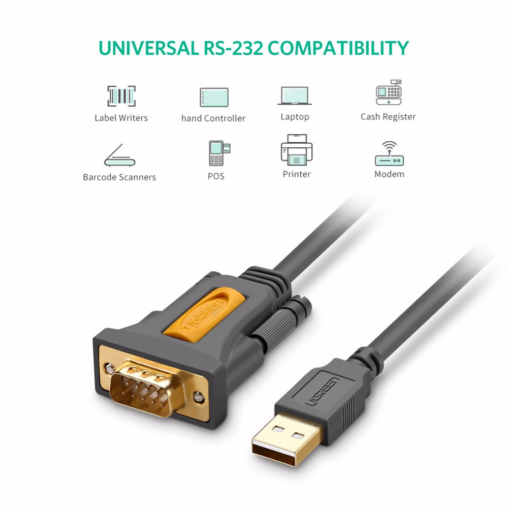 USB to RS232 Adapter Cable with DB9 Connector
