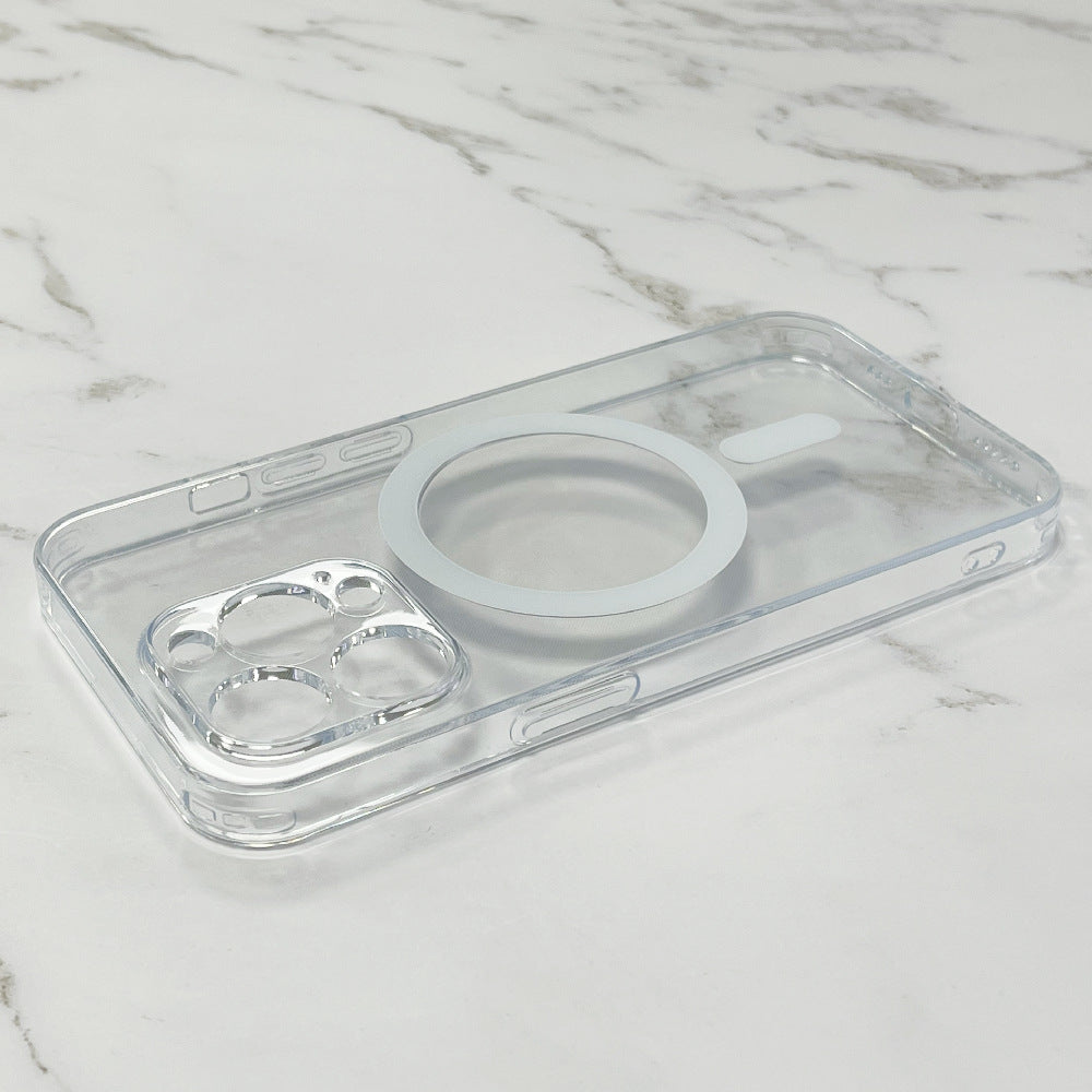 Transparent Glass MagSafe Phone Case