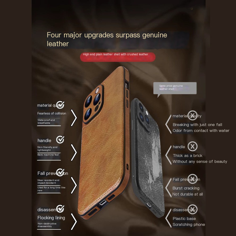 Premium Leather Case for iPhone 15 Pro Max & 13/11