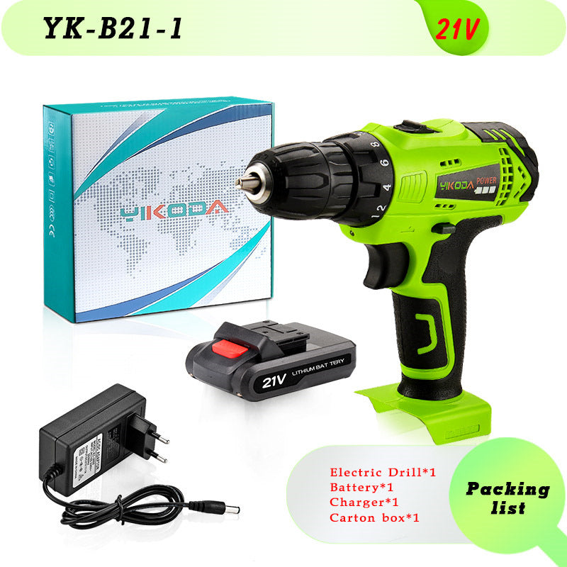 High-Power Cordless Lithium Electric Drill Driver