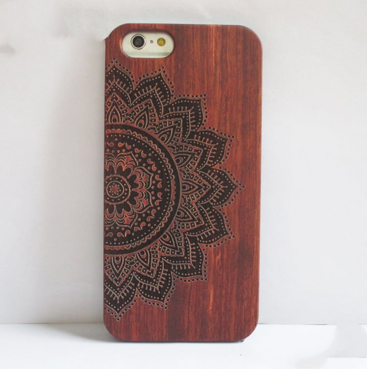Woodcarving Design Mobile Phone Case