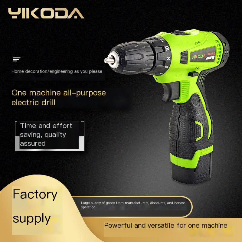 High-Power Cordless Lithium Electric Drill Driver
